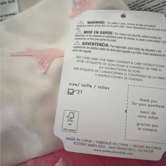 Pottery Barn Kids Enchanted Unicorn Fairy Costume - Pink and Purple - Picture 3 of 4